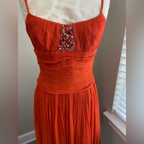 BCBG MaxAzria Silk Cocktail Special Occasion Dress Size 6 - Picture 2 of 16